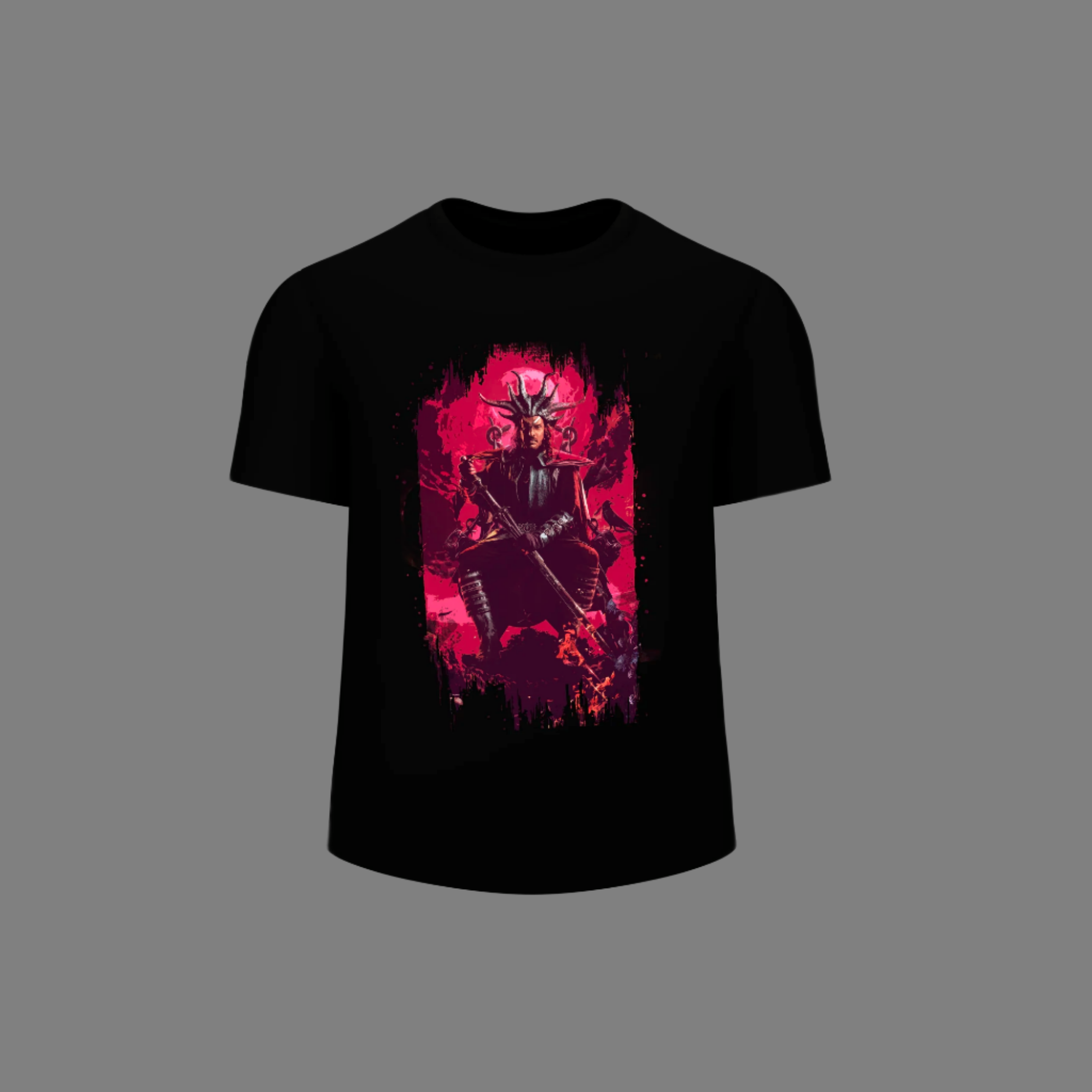 UI Movie Exclusive Black T-Shirt – King on Throne Edition